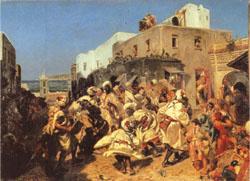 Alfred Dehodencq Blacks Dancing in Tangiers Germany oil painting art